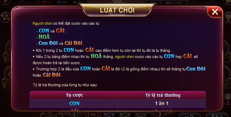 Luật Chơi Table Game Baccarat Kim Tài Tại VaoBet Siêu Hấp Dẫn