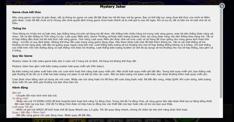 Game Nhanh Mystery Joker Tại Vaobet Bùng Nổ Cơ Hội Chiến Thắng Đỉnh Cao