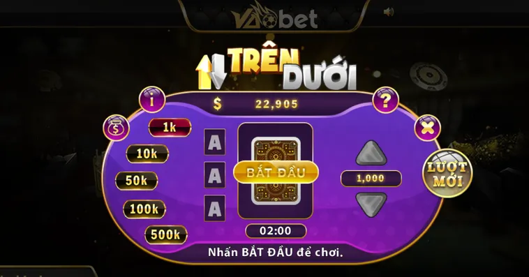 Trải Nghiệm Đỉnh Cao Với Game Nhanh Trên Dưới Tại VaoBet Siêu Hấp Dẫn