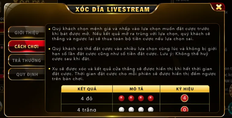 Xóc Đĩa Live Tại VaoBet Trải Nghiệm Cá Cược Trực Tuyến Đỉnh Cao Hấp Dẫn Nhất